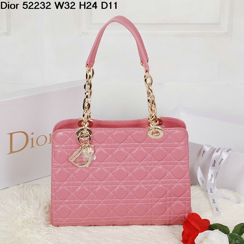 dior soft tote lambskin 52232 pink